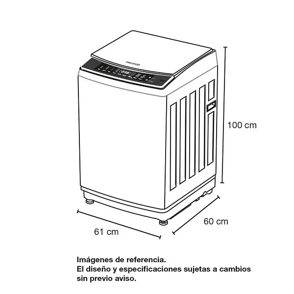 Lavadora Challenger Automática Gris 15kg (33lb) - Cw5715 Dg