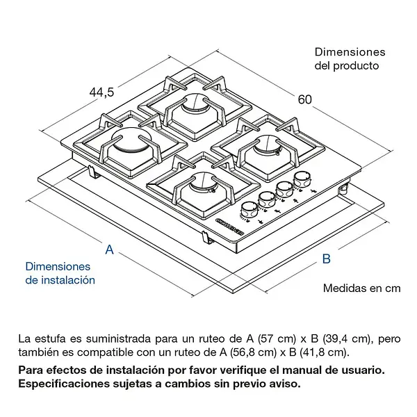 Estufa De Empotrar Challenger Vidrio Negro 60 Cm Sq6759