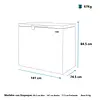 Congelador Horizontal 430 L Brutos Blanco Mabe