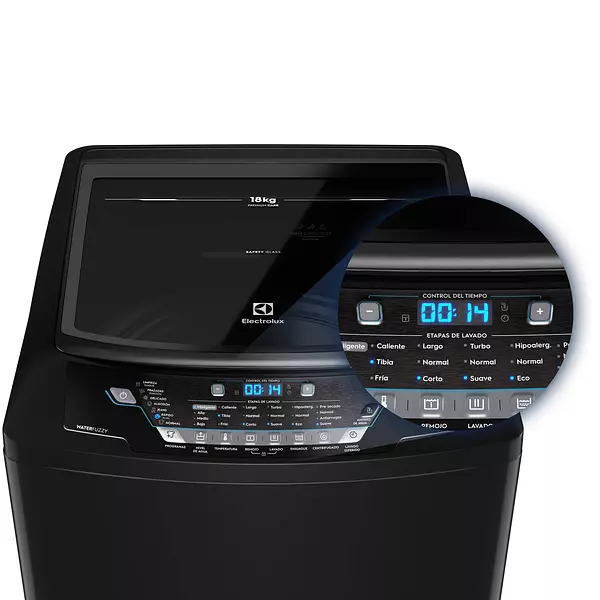 Lavadora Electrolux 18 Kg Negra Ewix18f3esb